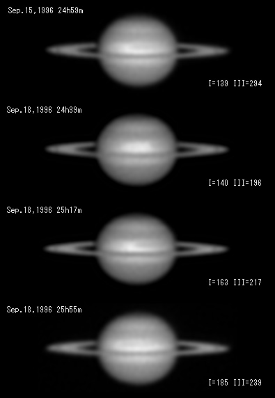 土星のCCD画像 JPEG 25KB